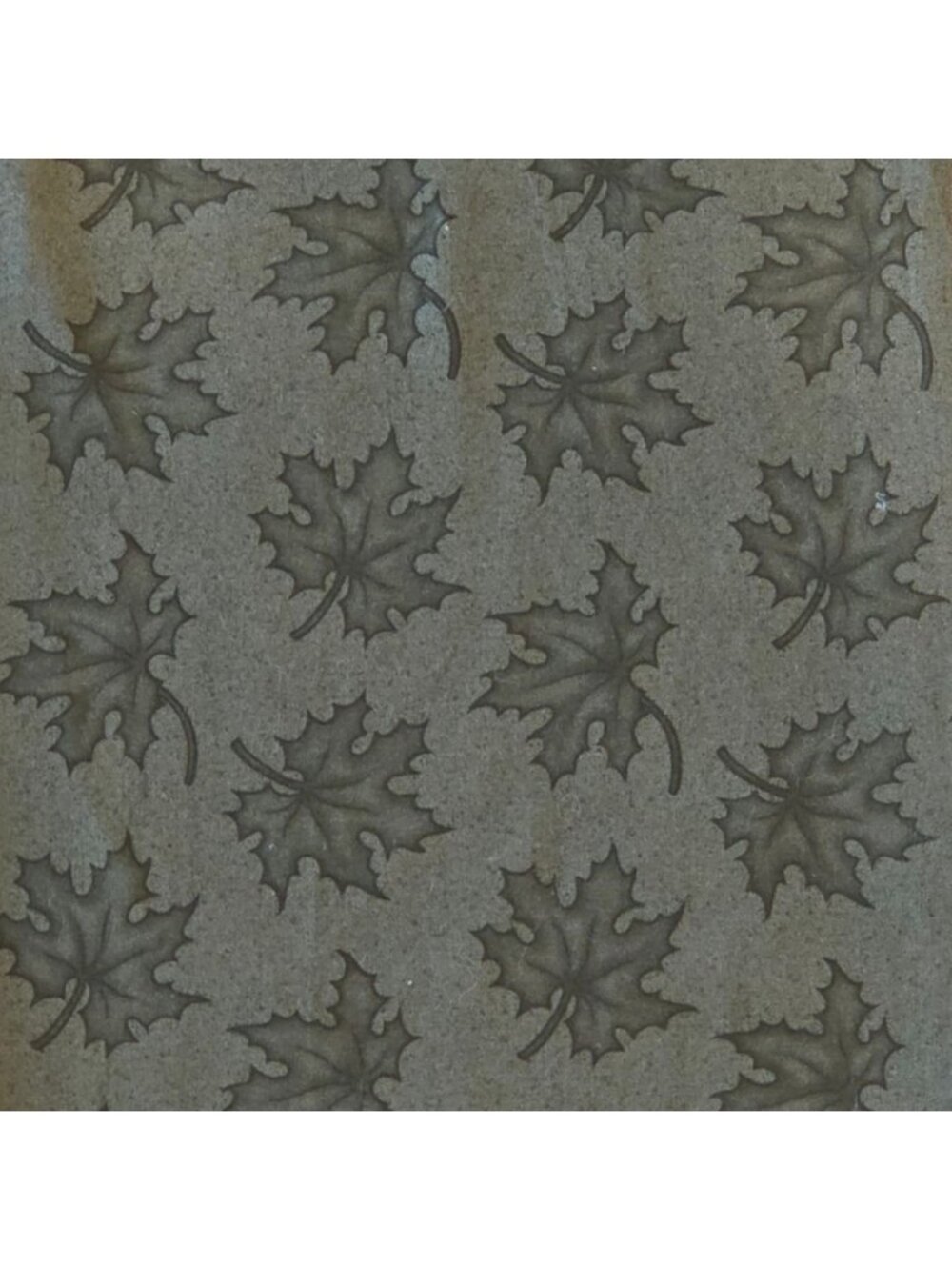 Olive Green Cotton Fabric Maple Leaf Pattern Quilting Sewing 1 Yard
